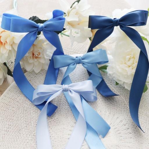 타프타 볼륨 리본핀(블루)