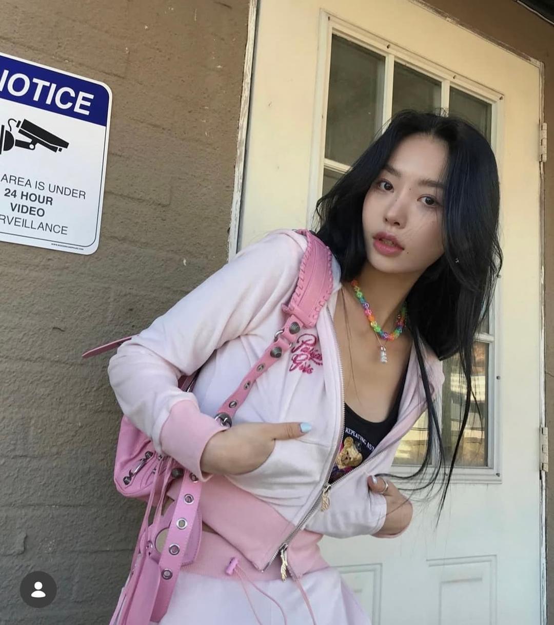 페일제이드 벨로아 y2k 벨벳 트레이닝 셋업 - 핑크 | 후루츠패밀리