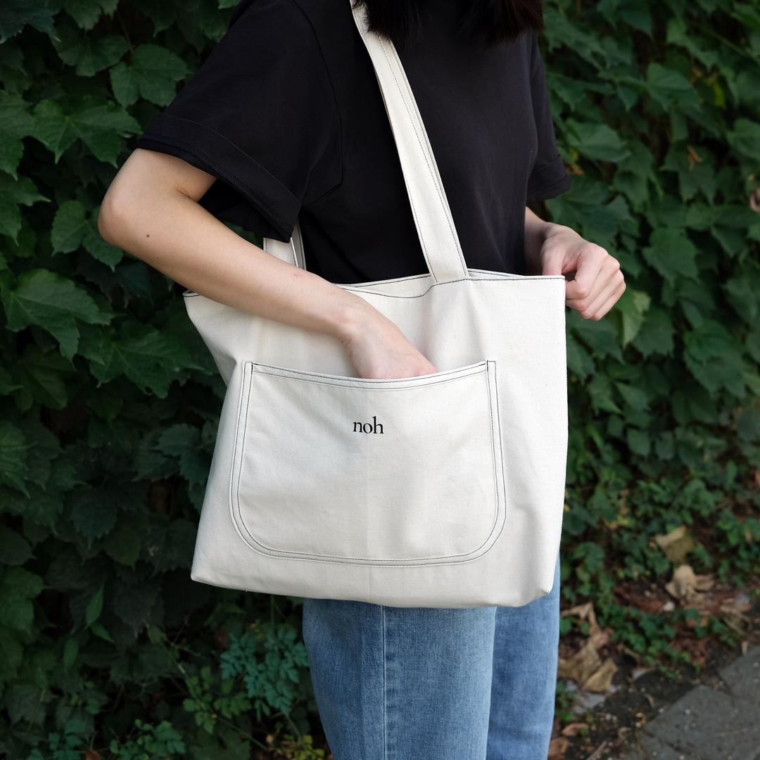 [리뉴얼] Stitch pocket bag - ivory