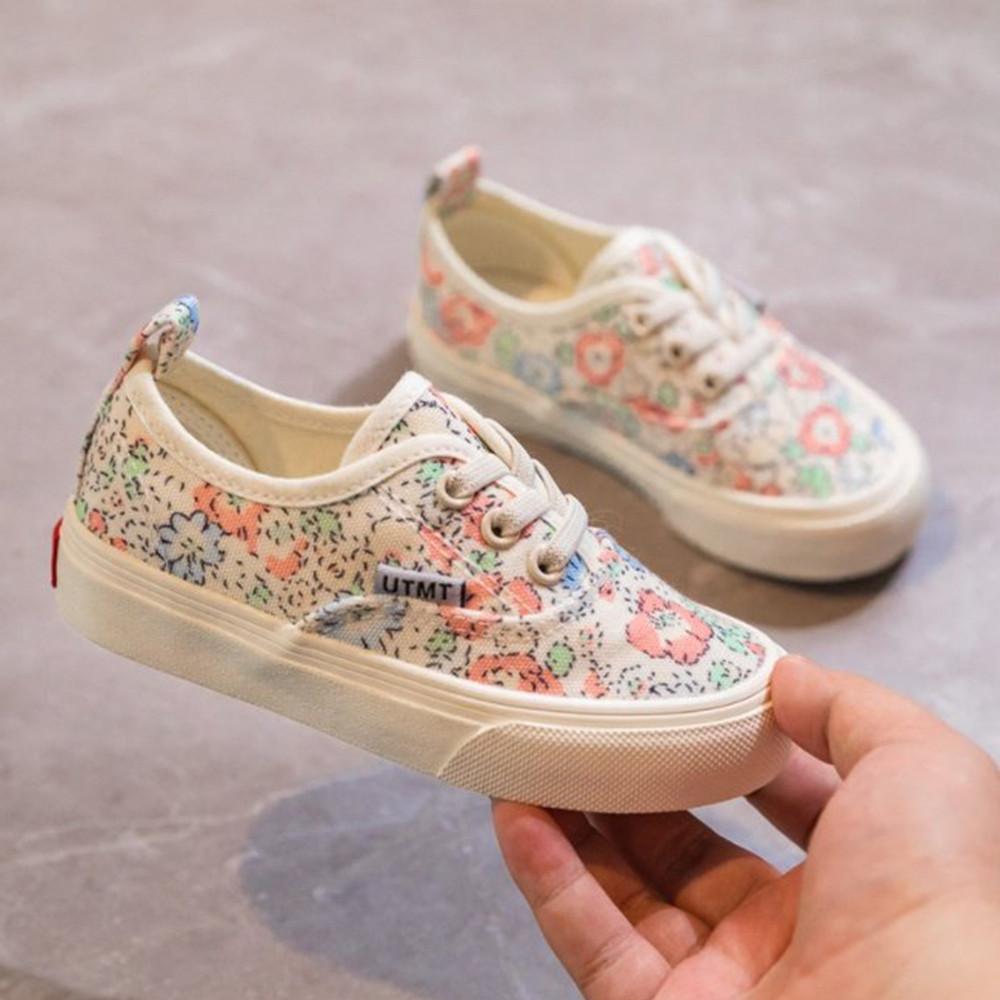 여아 운동화 유아 아동 키즈 주니어 초등학생 플라워 스니커즈