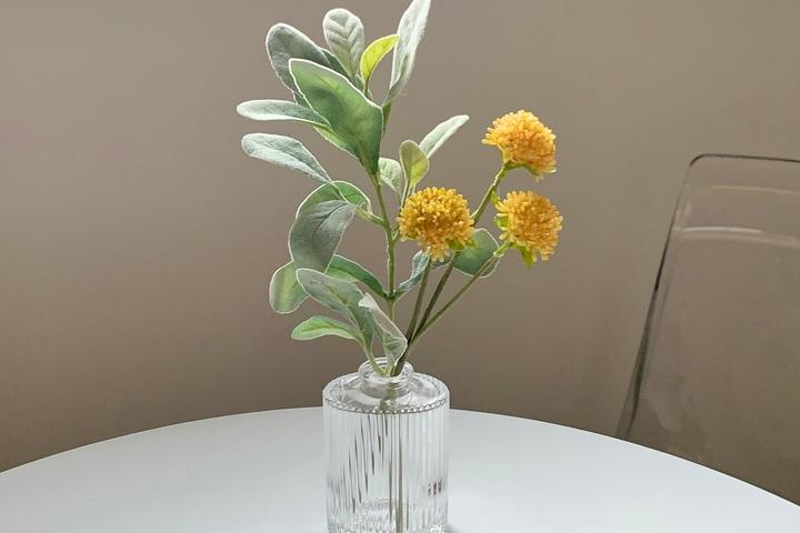 스프링 메리골드 조화 화병세트