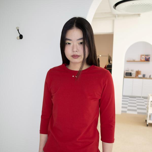 COMFY 3/4 SLEEVE T (RED)