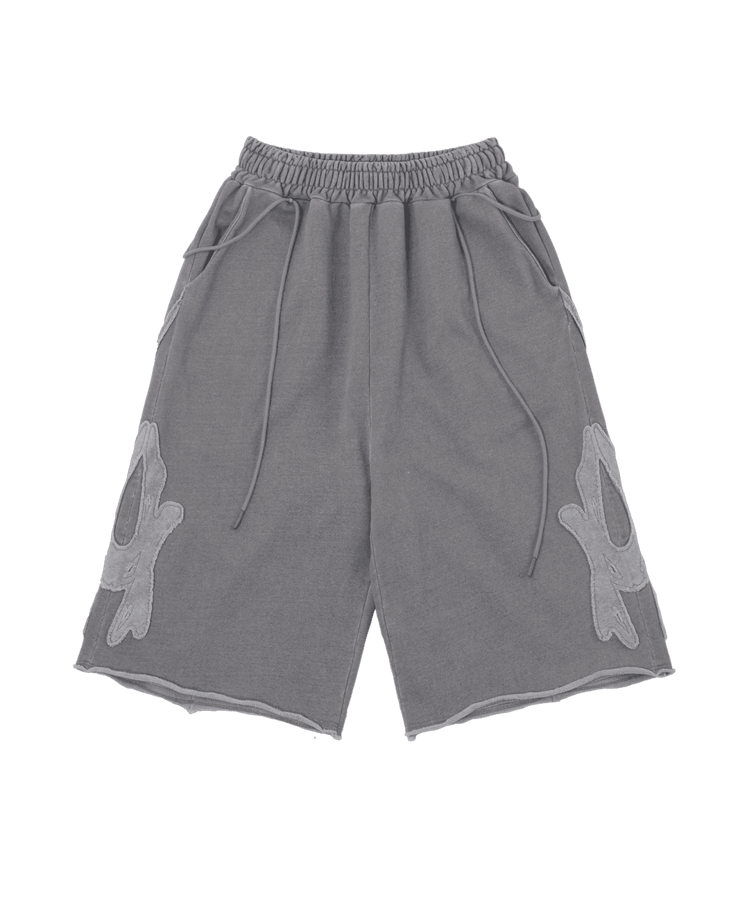 Rough Cut Half Pants / Grey