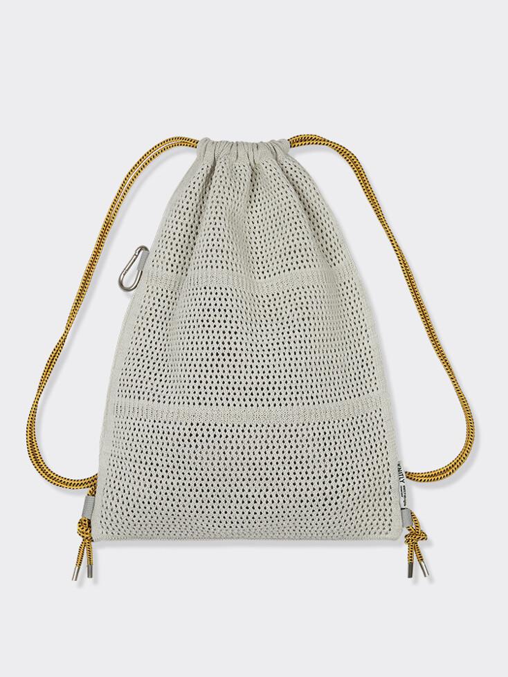 Net Rope Knit Backpack (Light Grey)