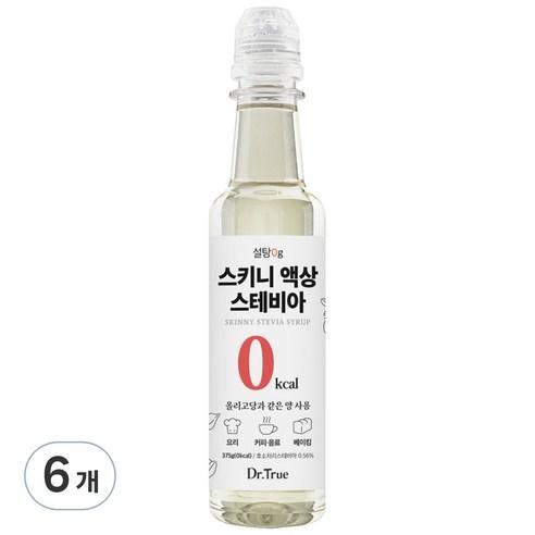 닥터트루 설탕 0g 스키니 액상 스테비아, 375g, 6개 - 액상조미료 | 쿠팡
