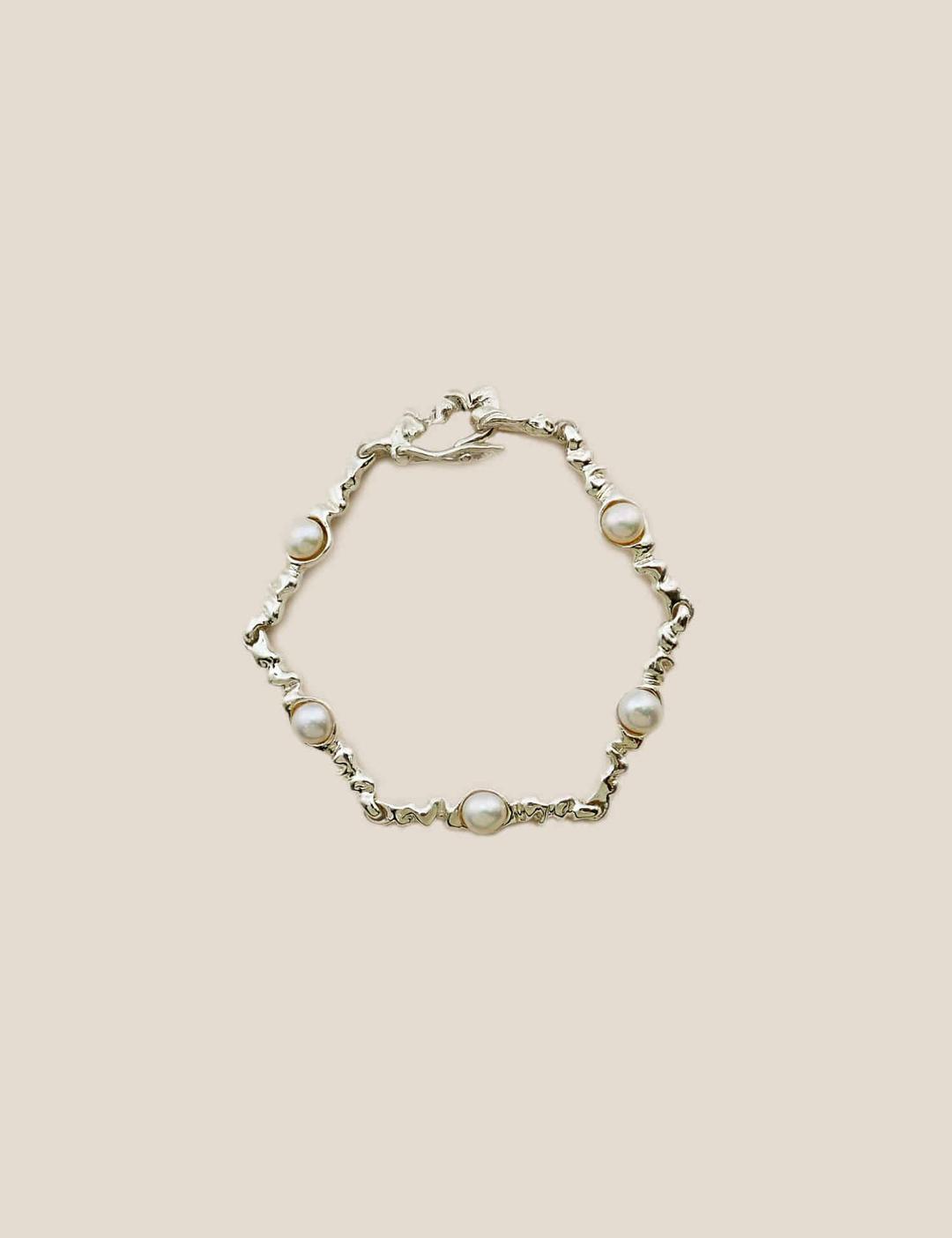 Isabella Tennis Pearl Bracelet