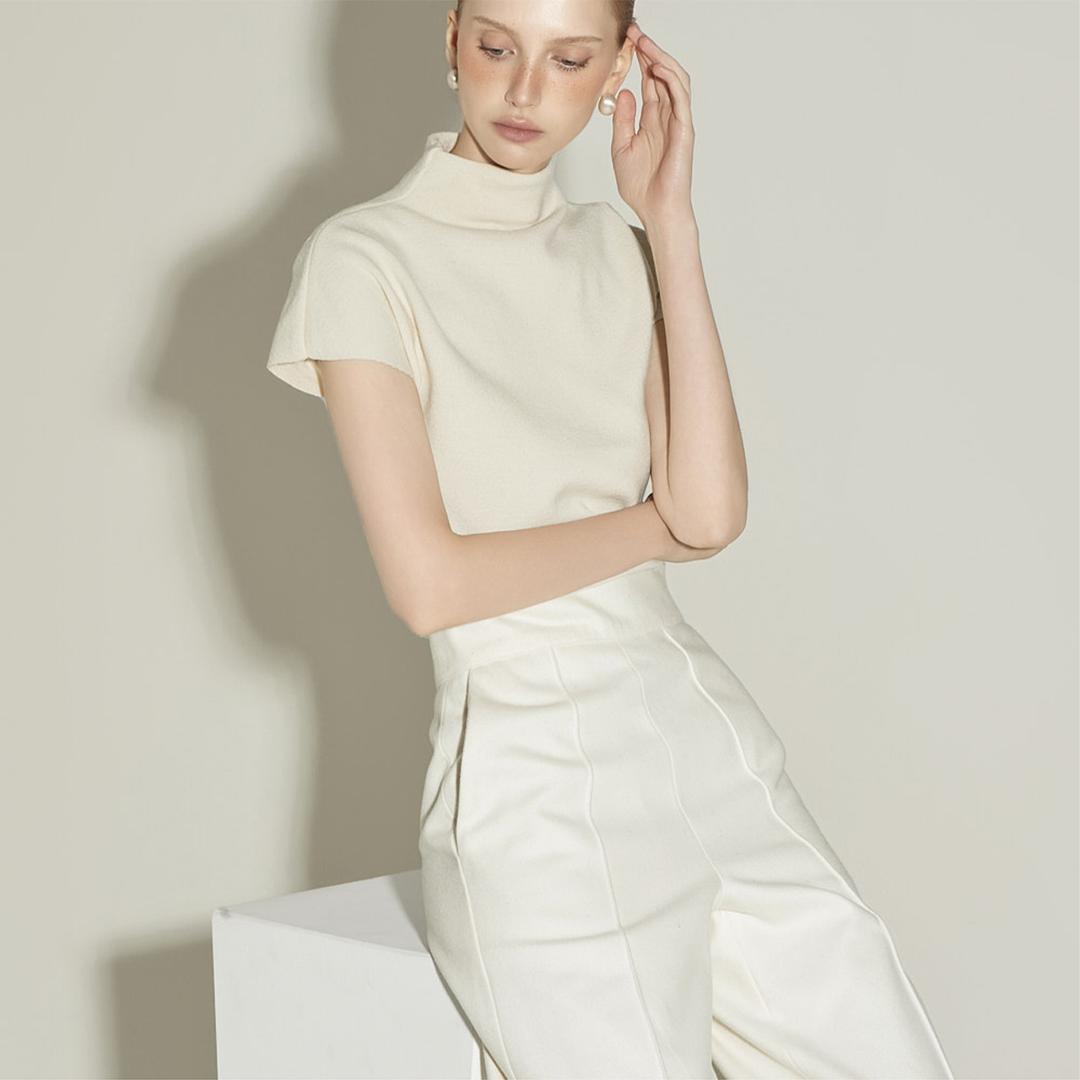 E3657 반하이넥 니트