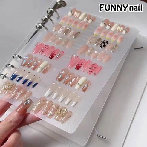 [퍼니네일] 네일팁북 아트팁 바인더 네일아트북 네일북 앨범형 아트팁정리 아트전시, 네일팁북 02-대형..., 1개 - 네일케어 | 쿠팡