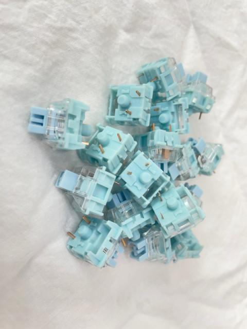 [10개] TTC MUTE BLUISH WHITE / TTC 저소음 넌클릭 스위치