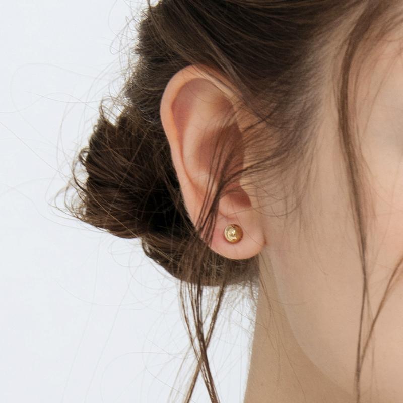 14K/18K 베이직 골든볼 귀걸이