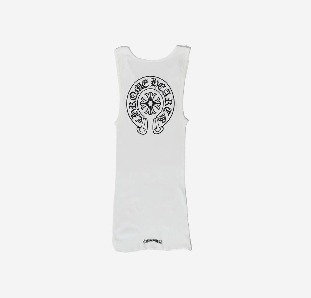 Chrome Hearts Horseshoe Tank Top White