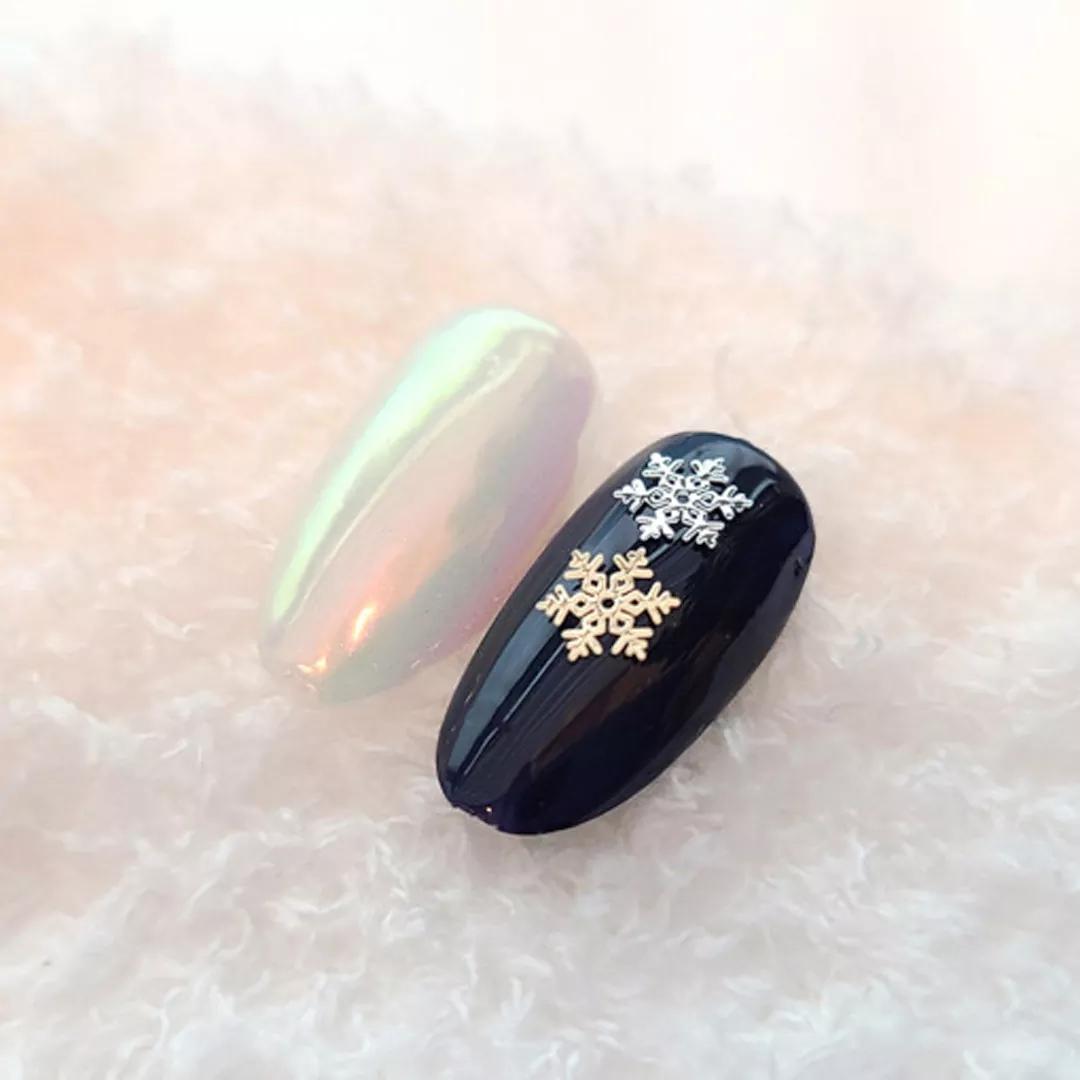 [보니비네일] 눈꽃초박No.2 대용량리뉴얼 크리스마스 네일파츠 2종 택1 18K 골드