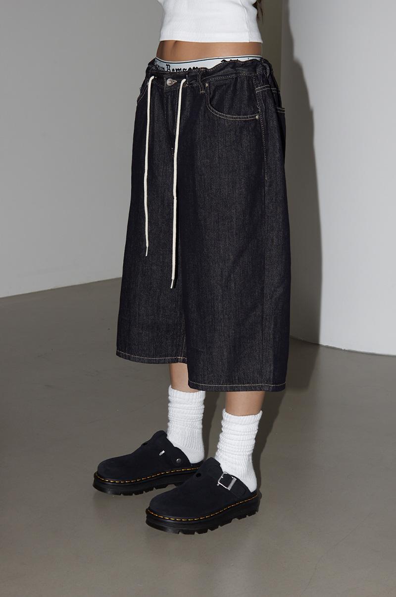PROM RAW BERMUDA DENIM