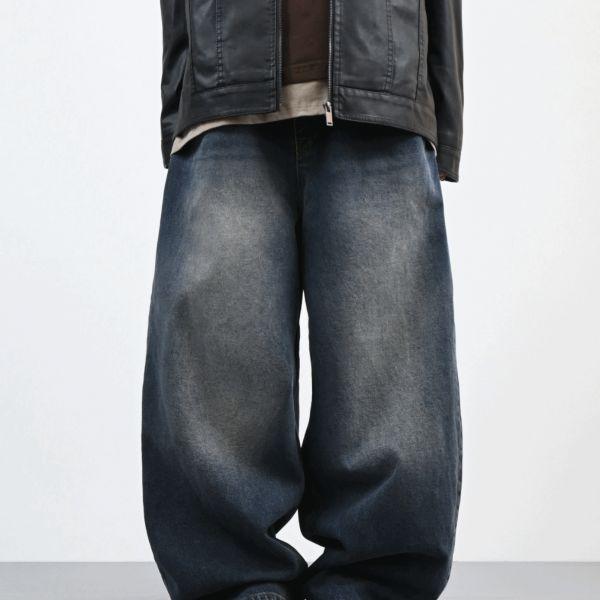 brush balloon denim pants