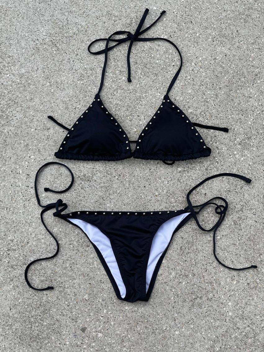 Black stud bikini set (Pre-order 11,000↓)