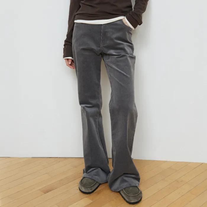 [4차] Mellow Corduroy Bootcut Pants - Irish Grey