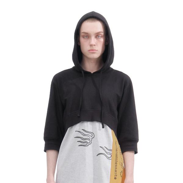 THREE BLOCK HOOD [BLACK]