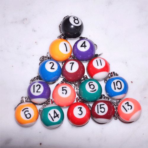 Pocket Billiards Keychain
