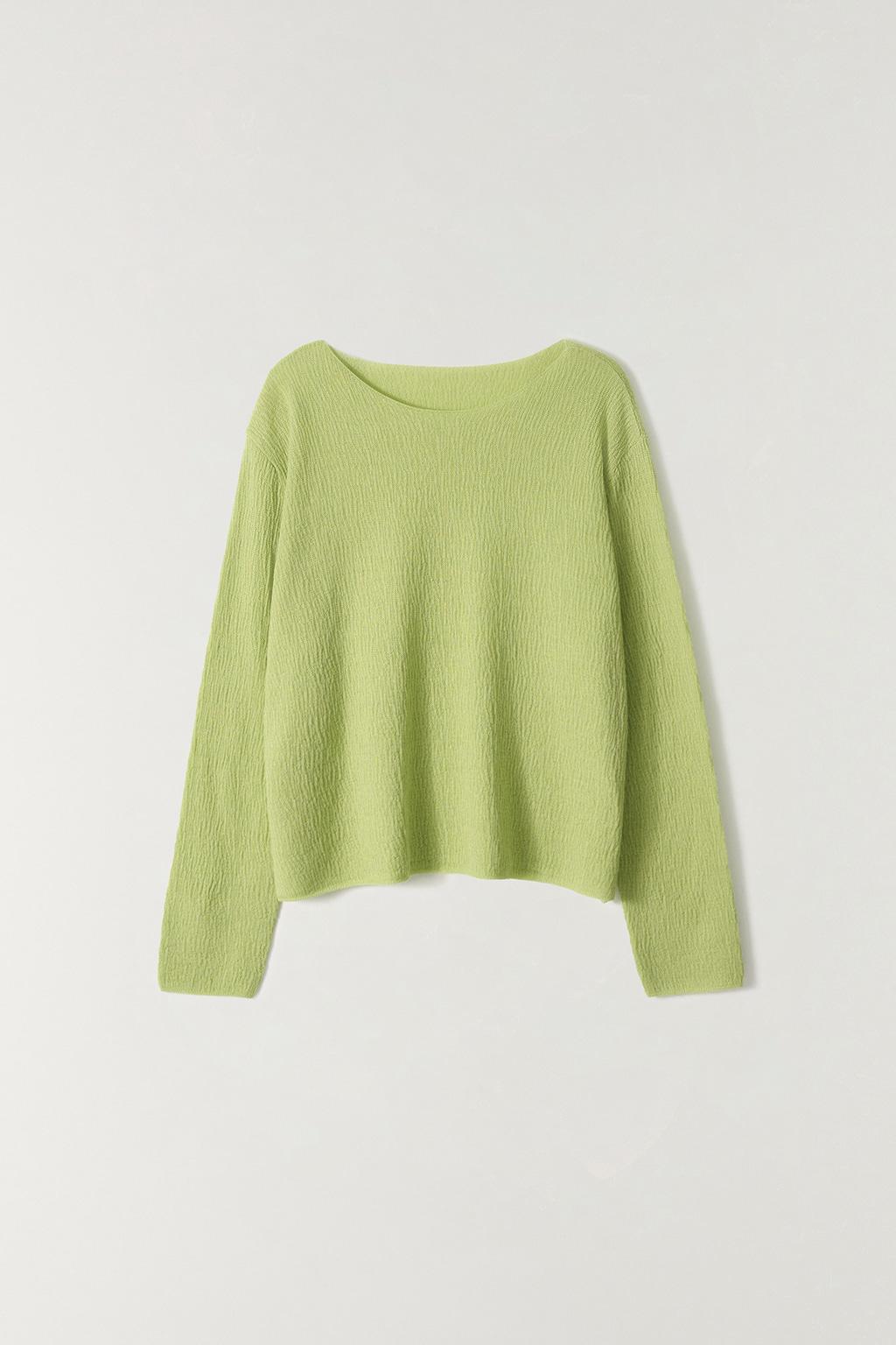 메리노울 루즈핏 풀오버 LIGHT GREEN