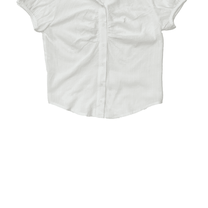 포하우스 Check Chest Shirring Shirt