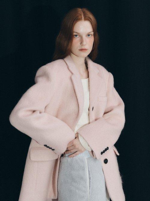 모헤어 울 자켓 (PINK)