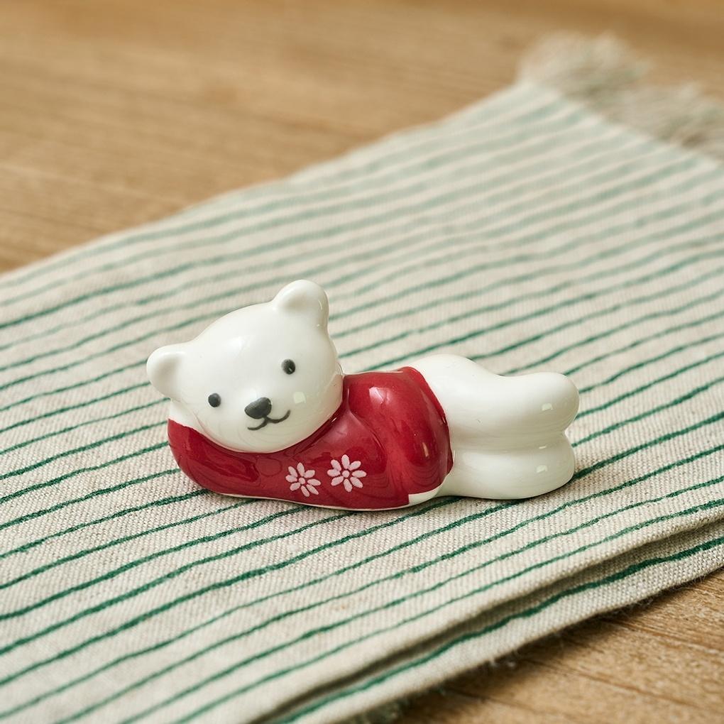 [띠배너 클릭][15%+1천원 쿠폰]홀리베어 눕눕 수저받침 니트베어_CA9125072