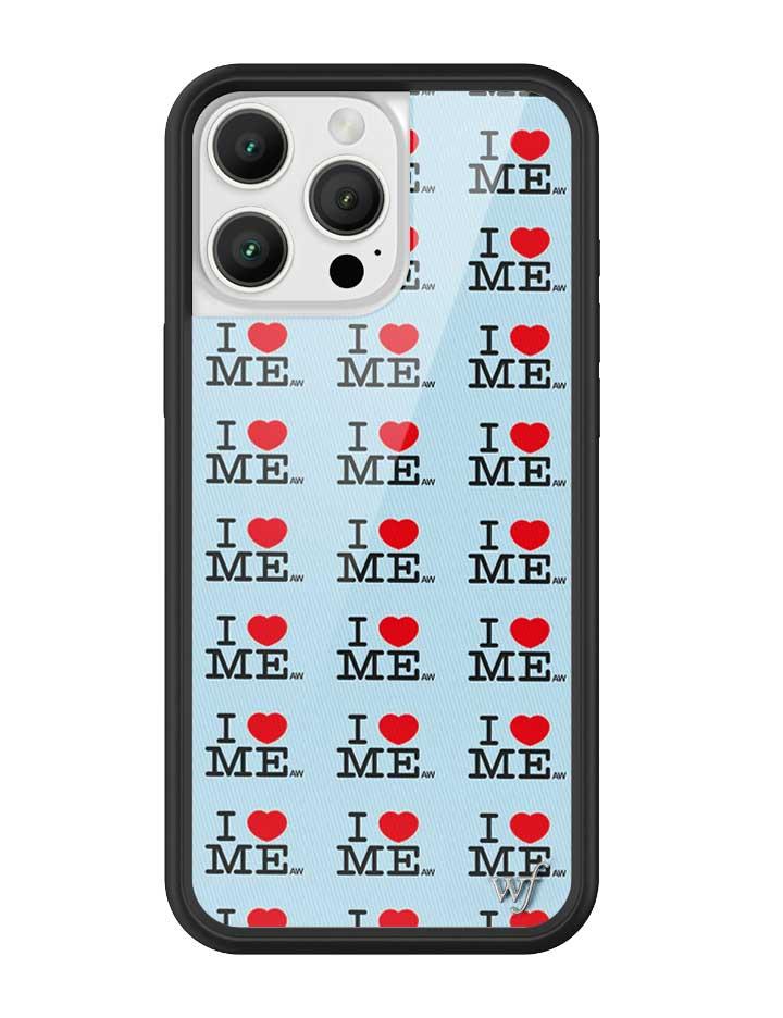 Wildflower I Heart Me iPhone case | Blue