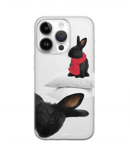 머플러블랙버니 클리어 케이스