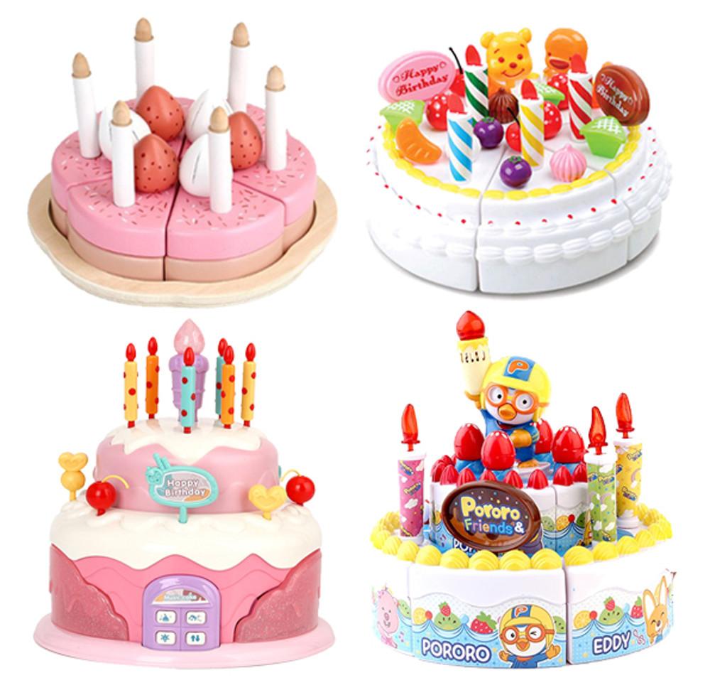 멜로디 생일케이크장난감 주방놀이 원목자르기 소품 시리즈