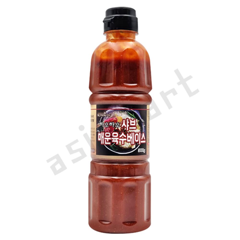 하우하우 샤브 매운육수베이스 500g 가정용 전골요리 소스 shabu shabu soup