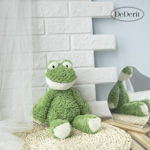 데데리트 귀여운 보들보들 멍충 개구리 인테리어 침대 애착 인형 집들이 선물 - 봉제인형 | 쿠팡