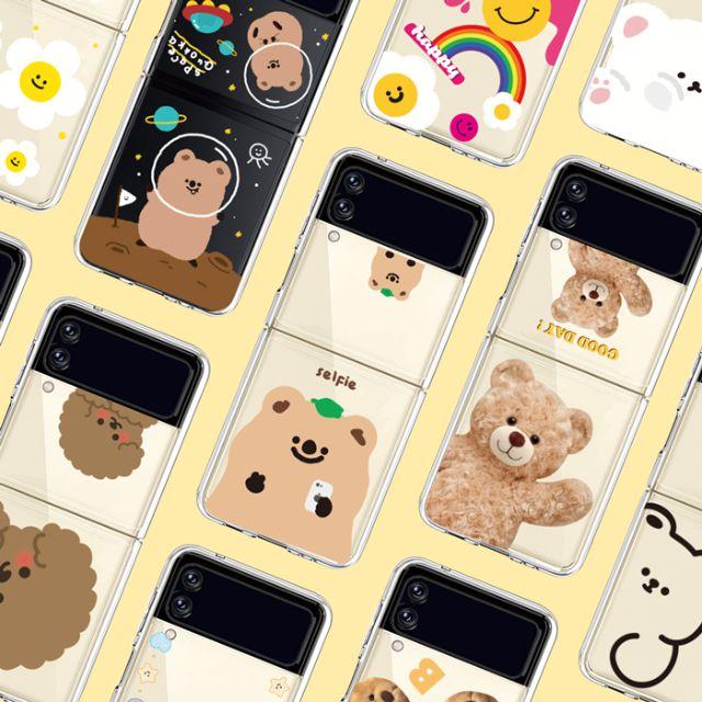 [z플립 젤리케이스 BEST모음전]삼성 갤럭시 z플립4 3 2 1 지플립 제트플립 링 케이스 폰케이스 클리어 젤리 하드 커플 스트랩 톡