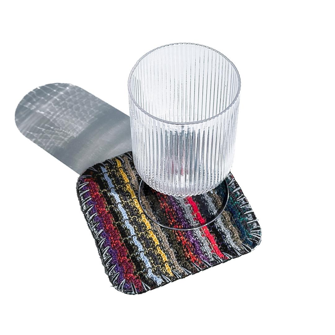 KNITTED MELO STITCH COSTER (MULTI)