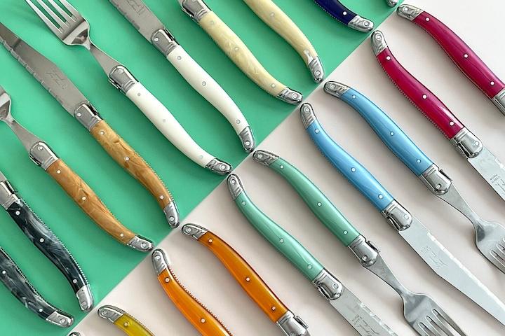 [5%쿠폰] 프랑스 장네론 라귀올 커트러리-디너 3종 세트 (12color)