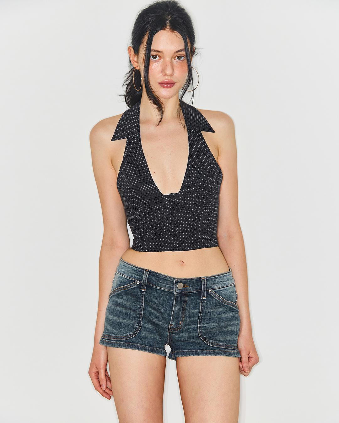 [6/27 이후 순차 출고] MICRO DENIM SHORTS / 진청