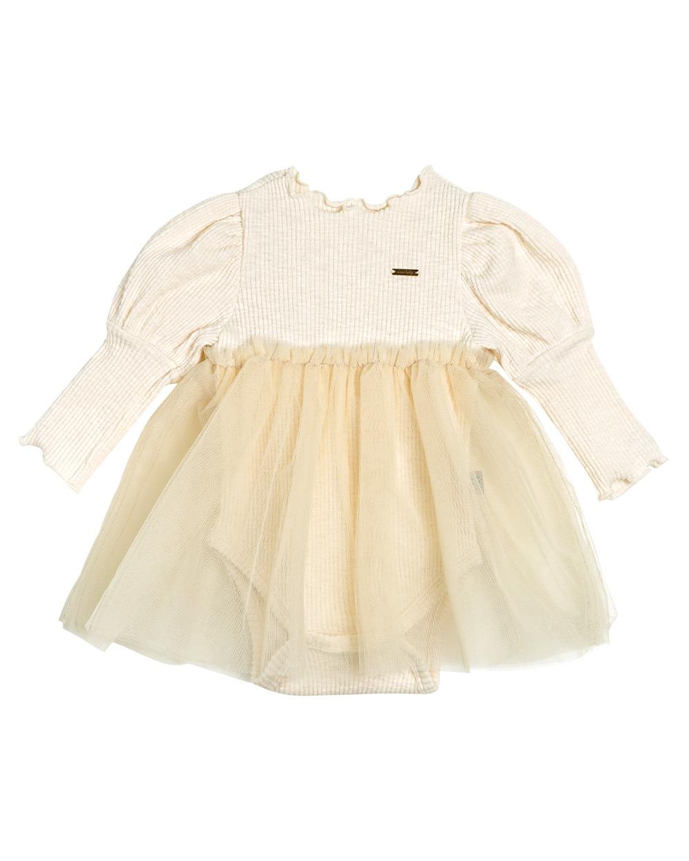 [a.toi baby] Elena Dressy Body Suit Cream