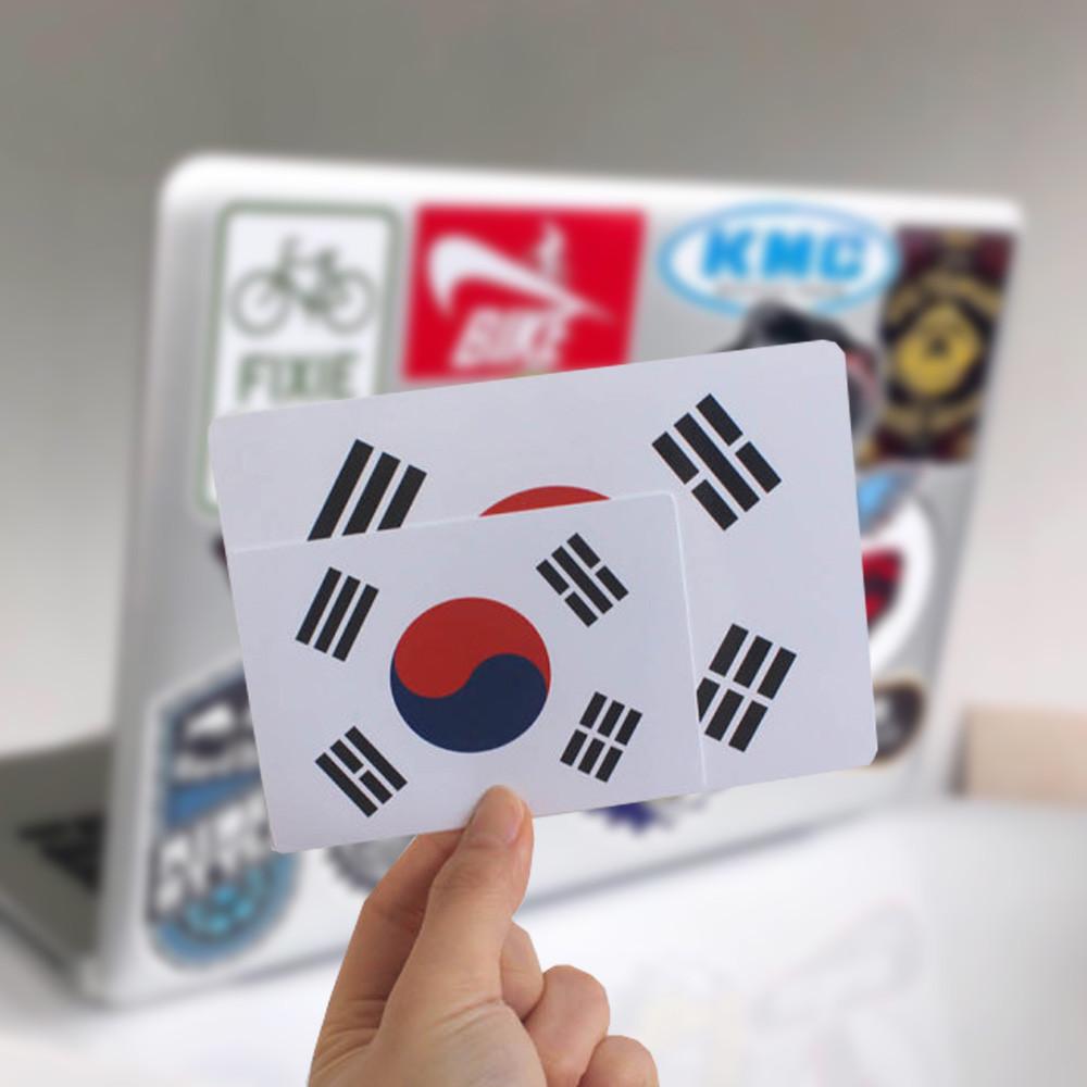 캐리어 노트북 캠핑 꾸미기 데코스티커 리무버블 방수스티커 핸드폰 폰꾸 SB001 태극기