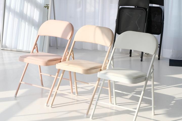 접이식의자 쿠션감 있는 간이의자 5color