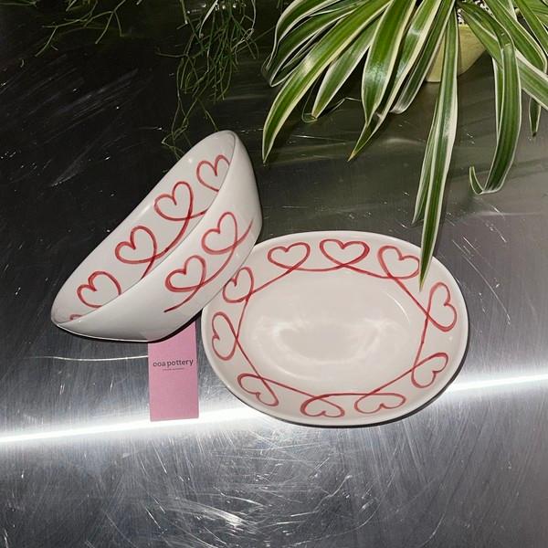 heart bath bowl