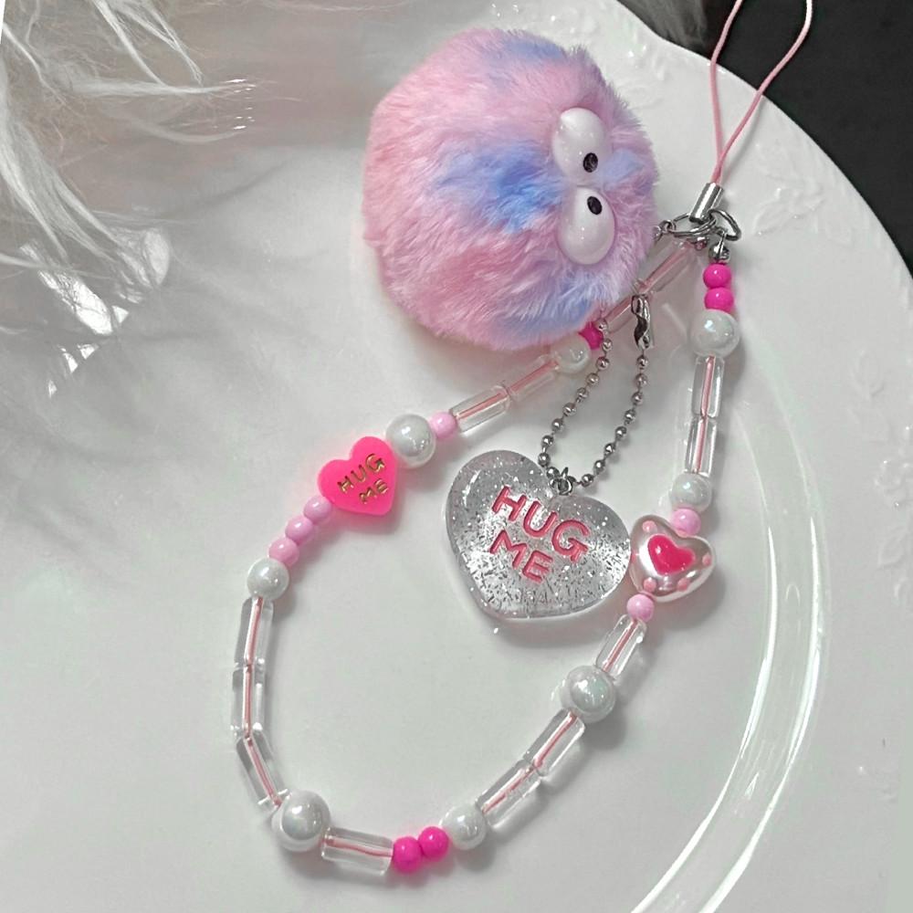 허그미 먼지몽 비즈 스트랩 폰스트랩 키링 휴대폰줄 핸드폰고리 핑거스트랩