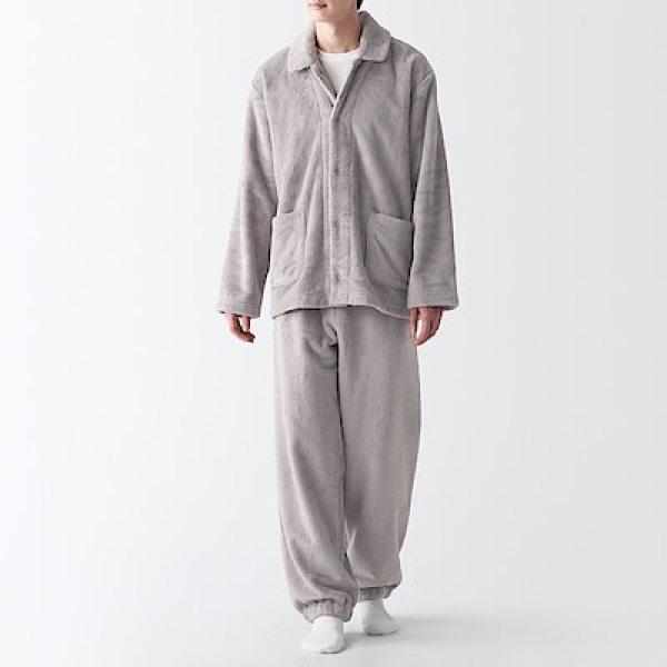 [무인양품] 남성 정전기 발생이 적은 입는 모포 파자마 (커플잠옷)