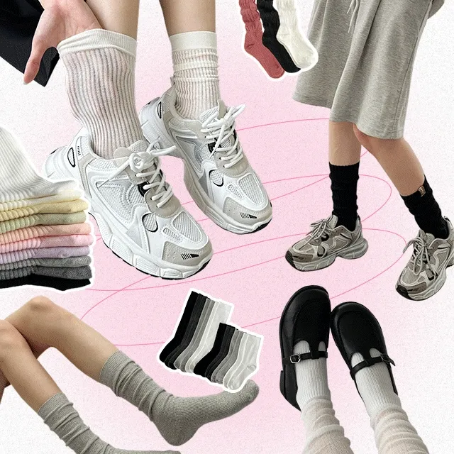 [✨파격가💕116종] 시스루 주름 양말 니삭스 모음전 (24GSO002)