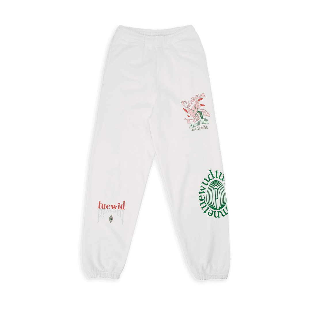 TUEWID Blanc Gauze Tattoo Pants