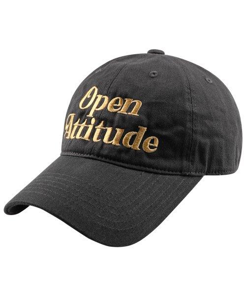ATTITUDE LETTERING BALL CAP[CHARCOAL]