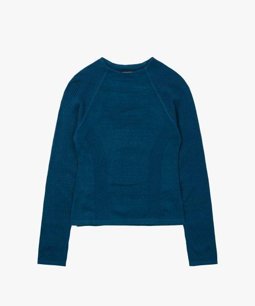 Sports Knit Top Blue