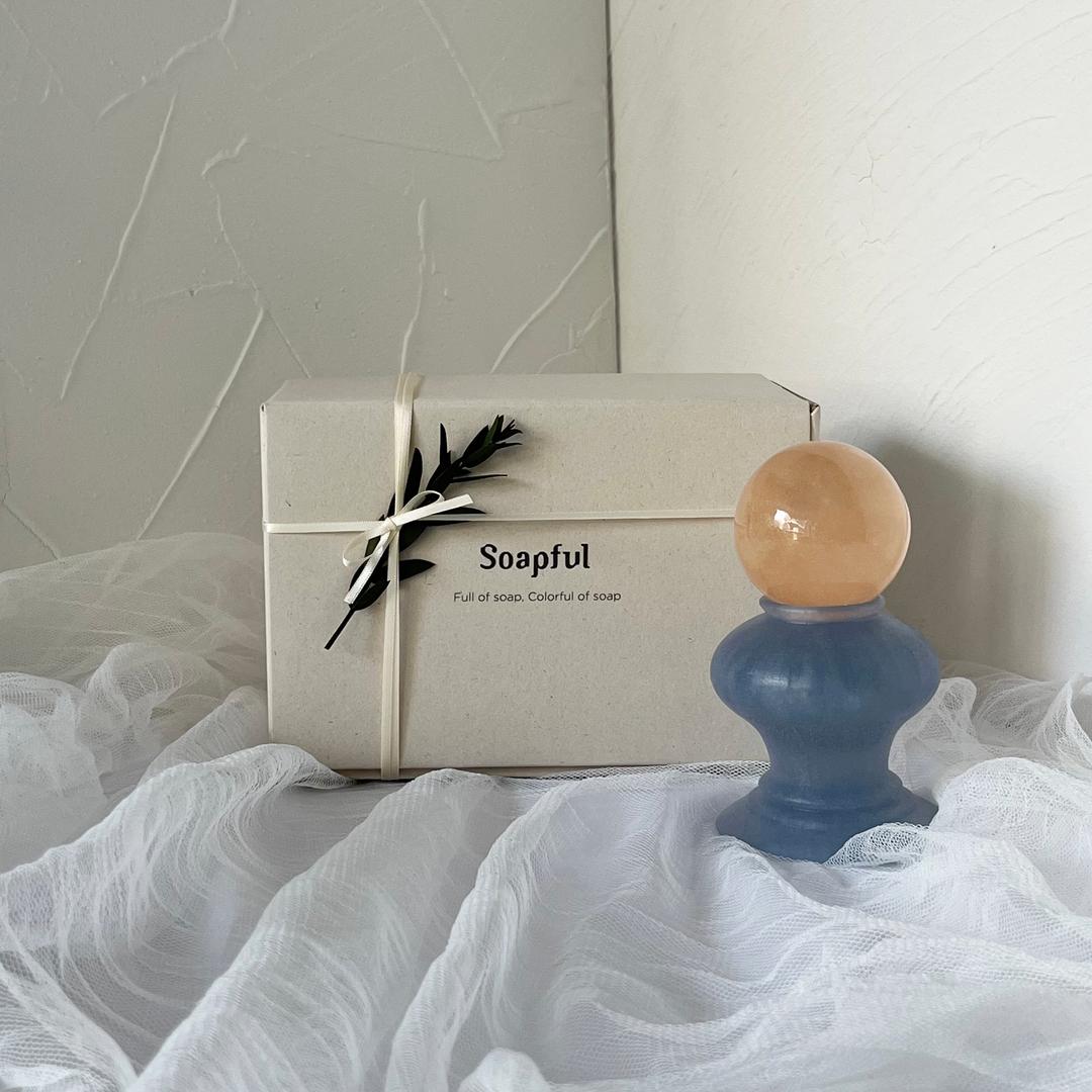 [솝풀] 오브제솝 OBJET SOAP SET gold&smoke blue