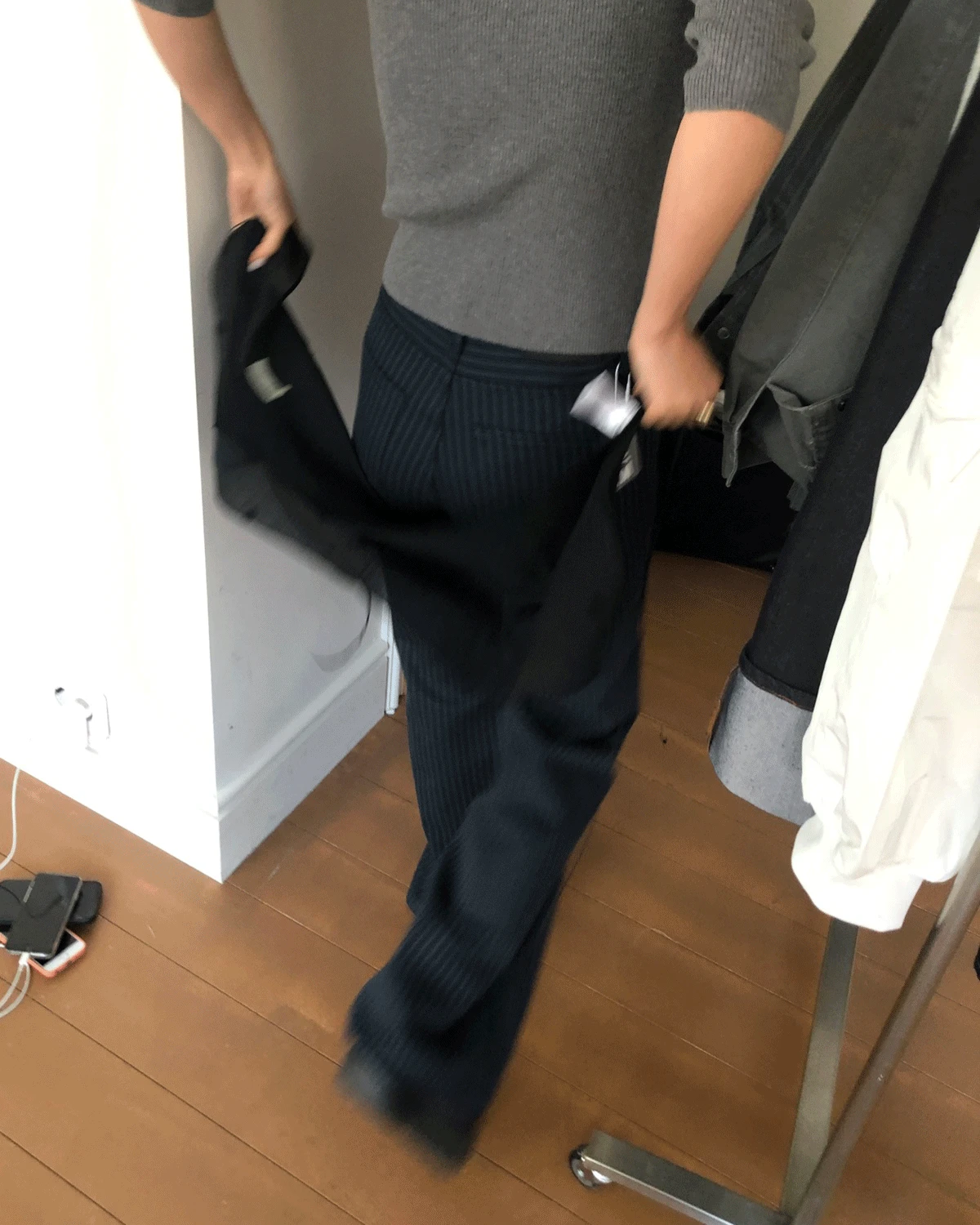 H Q*MK PICK!꼭 사템*) STRIPE BOOTCUT  PANTS (2COLOR)