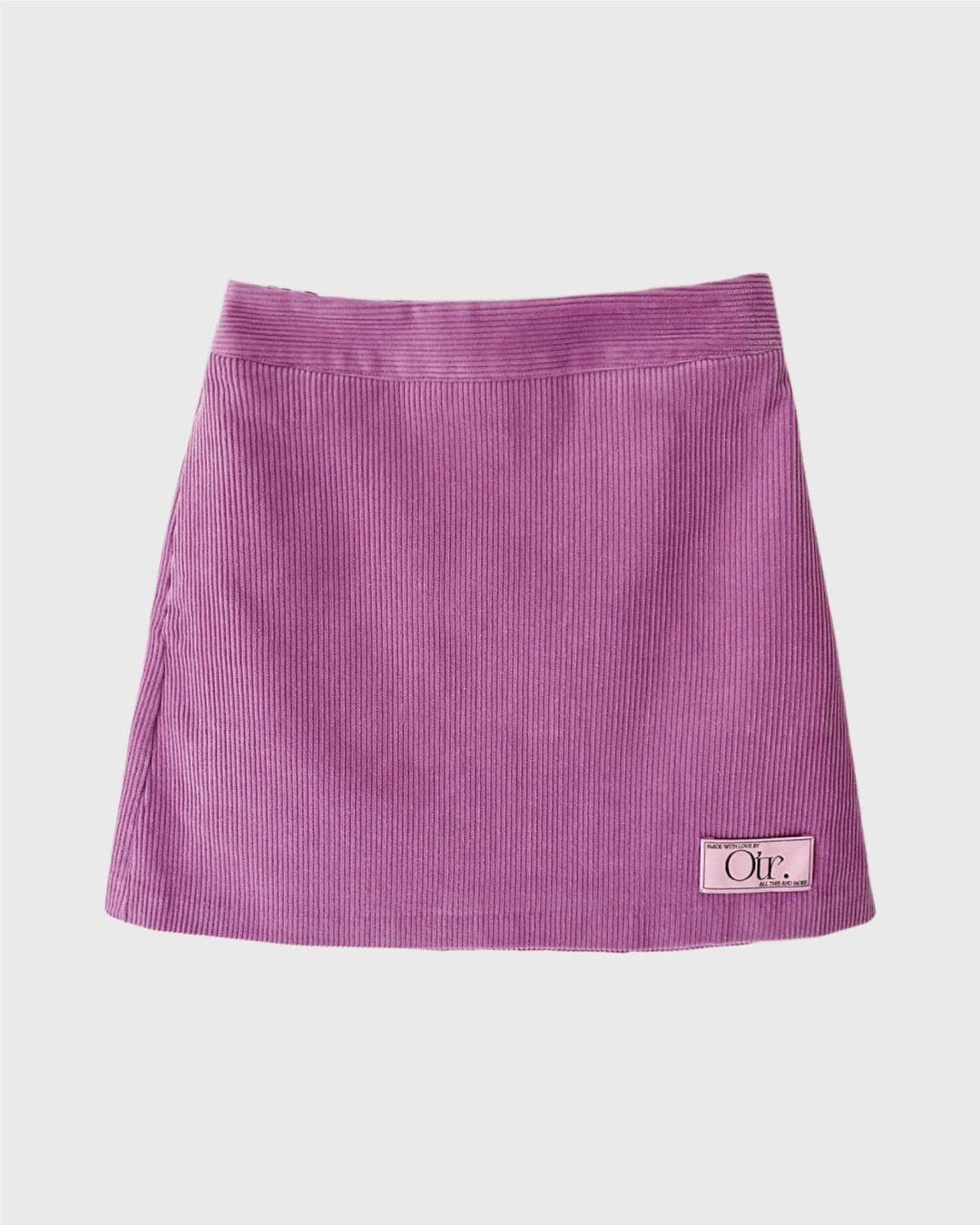 PINK CORDUROY SKIRT