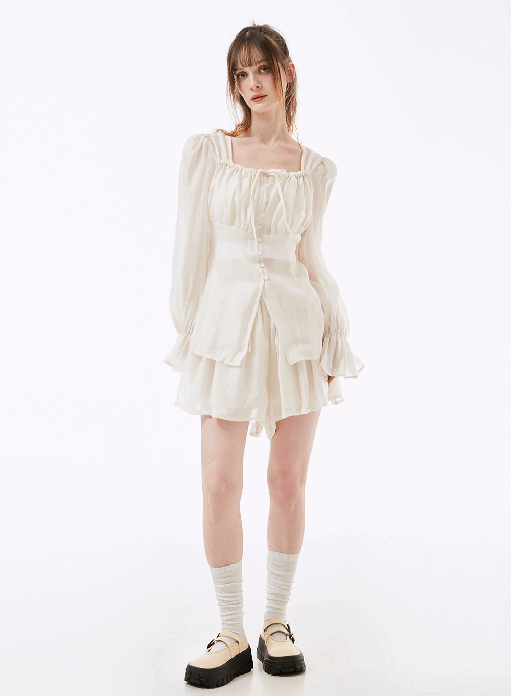 칼스 SET - 블라우스,밴딩 팬츠