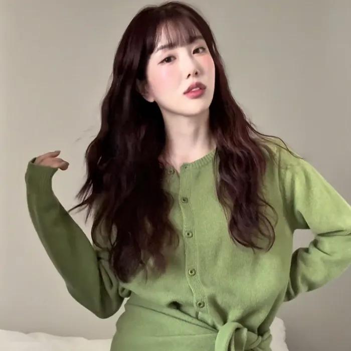 [4차리오더][New color][6color] dear knit cardigan set 287